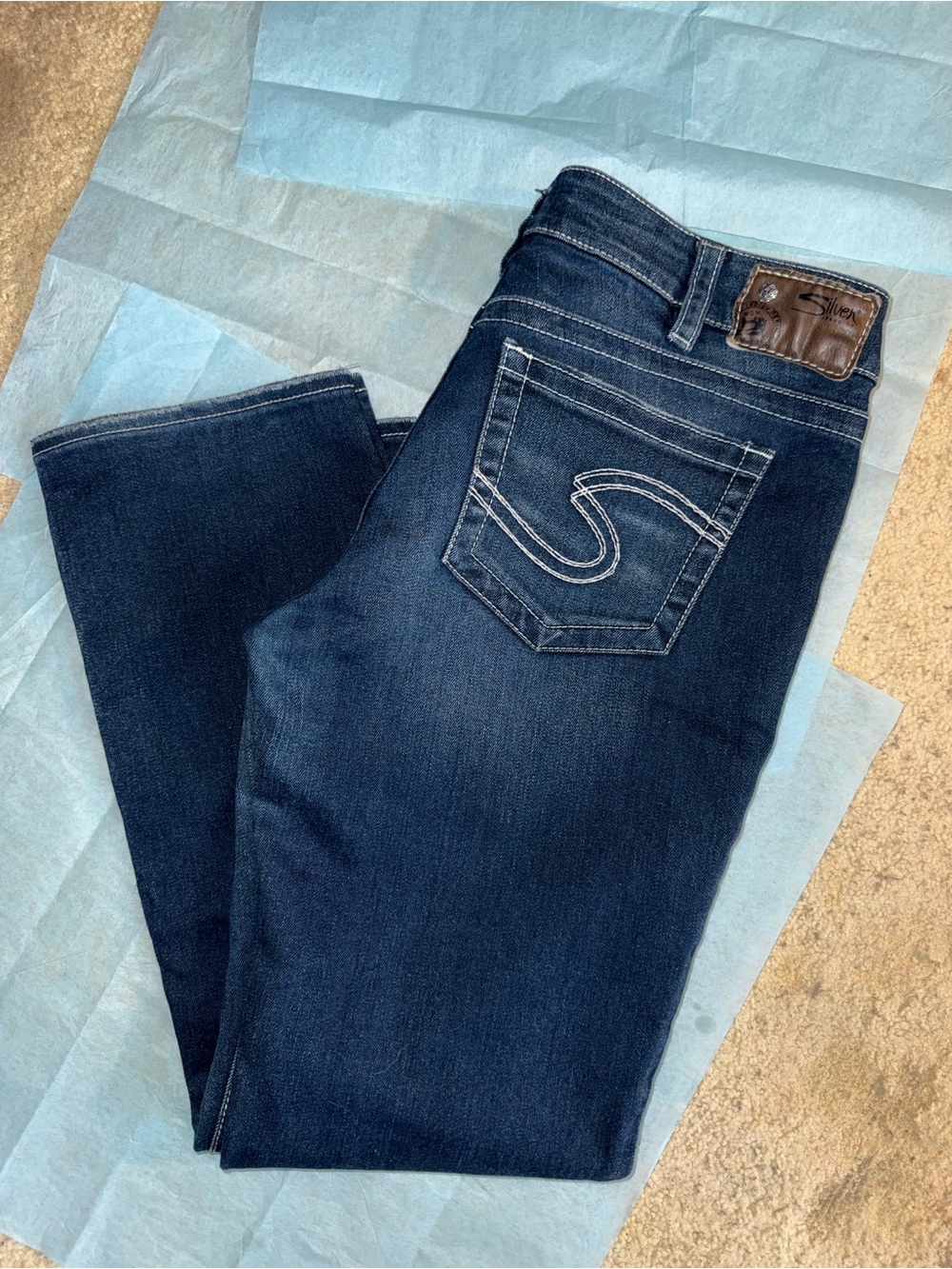 Silver Jeans Dark Indigo Skinny Jeans